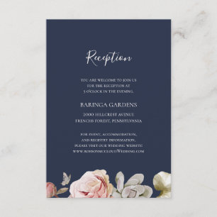 Floral Rubor moderna Recepción de bodas de la Ma