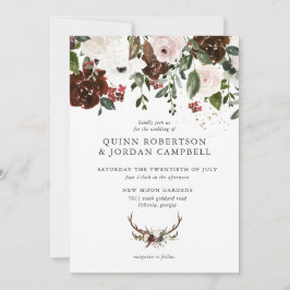 Floral rústica | Invitación a bodas botánicas Boho