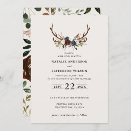 Floral rústica y antángulos boda marina borgoña