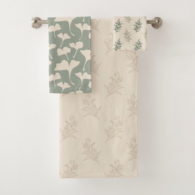 Floral Sage Green (In situ)