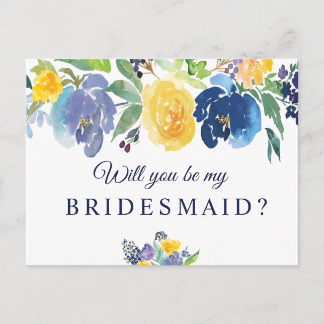 floral será mi tarjeta de novia (Anverso)