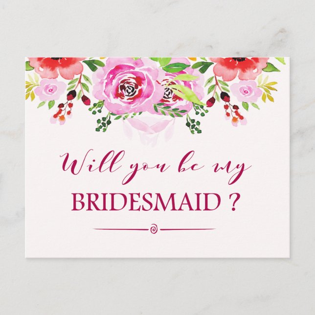 floral será mi tarjeta de novia (Anverso)