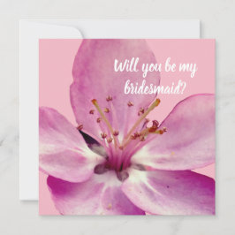 Floral ¿Serás mi tarjeta de dama de honor?