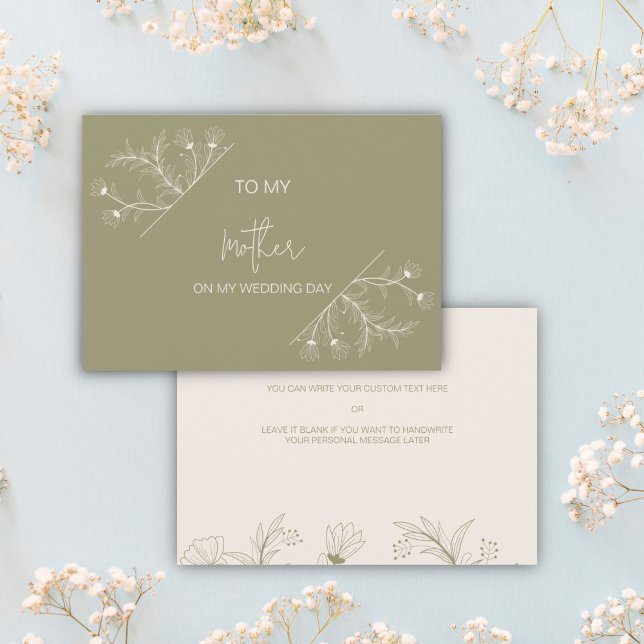 Floral simple a mi madre en mi tarjeta del día de  (Subido por el creador)