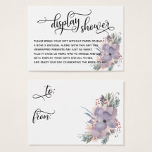 Floral Sin pantalla de ajuste Etiqueta de regalo d