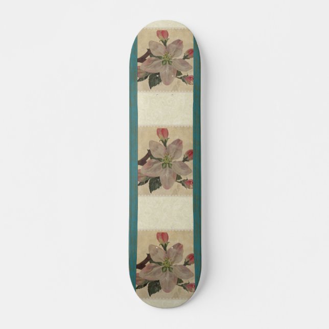 Floral: Skateboard vintage (Anverso )
