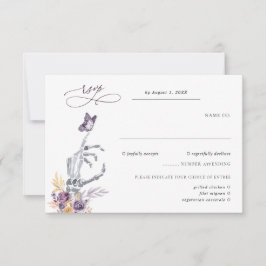 Floral Skeleton | Halloween Wedding RSVP