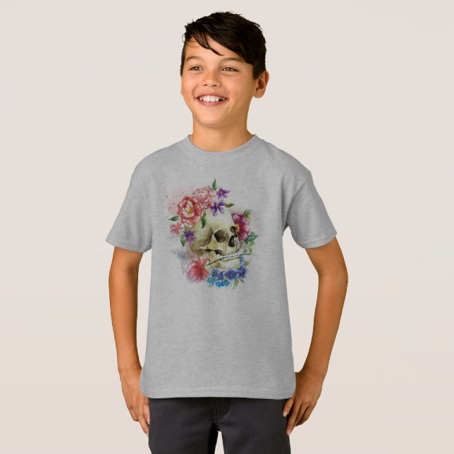 Floral Skull Dia de los Muertos | Camisa (Anverso completo)