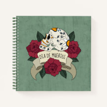 Floral Skull Dia de los Muertos | Cuaderno