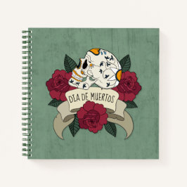 Floral Skull Dia de los Muertos | Cuaderno