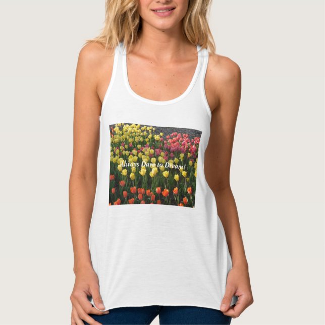 Floral Slim Fit Top (Blanco) Siempre atreverse a s (Anverso)