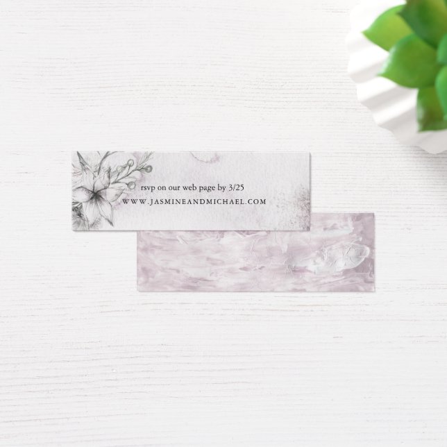 Floral Soñador | Tarjeta de sitio web de boda (Escritorio)