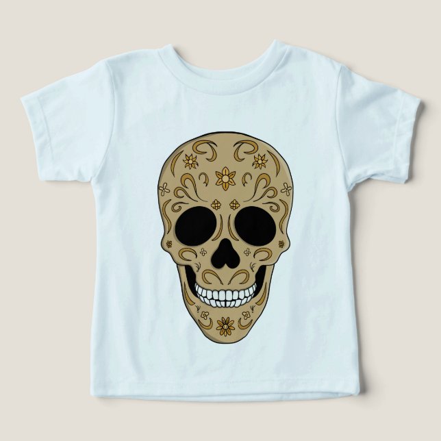 Floral Sugar Skull Dia de los Muertos (Diseño delantero )