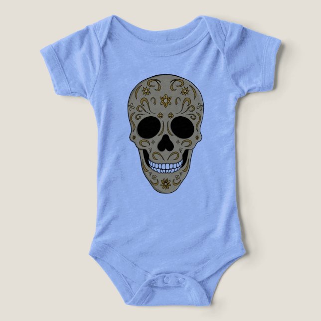 Floral Sugar Skull Dia de los Muertos (Diseño delantero )