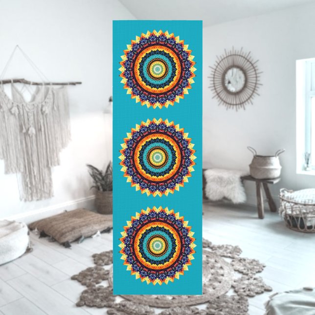 Floral Sun Mandala Yoga Mat (Subido por el creador)