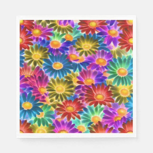 Floral Sunshine #444 - Servilleta de papel (Anverso)