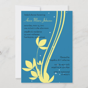Floral Swirl - Invitación a la ducha de novia