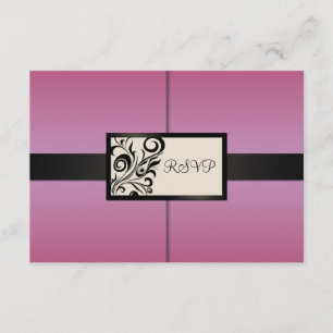 Floral Swirls Wedding RSVP