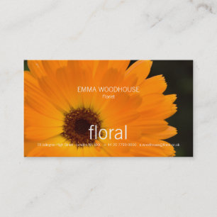 Floral - tarjeta de visita de la maravilla