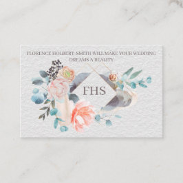 Floral - Tarjeta de visita doble