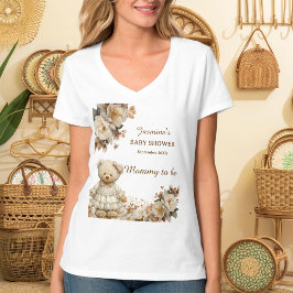 Floral Teddy llevó a mamá a ser camiseta de Baby S