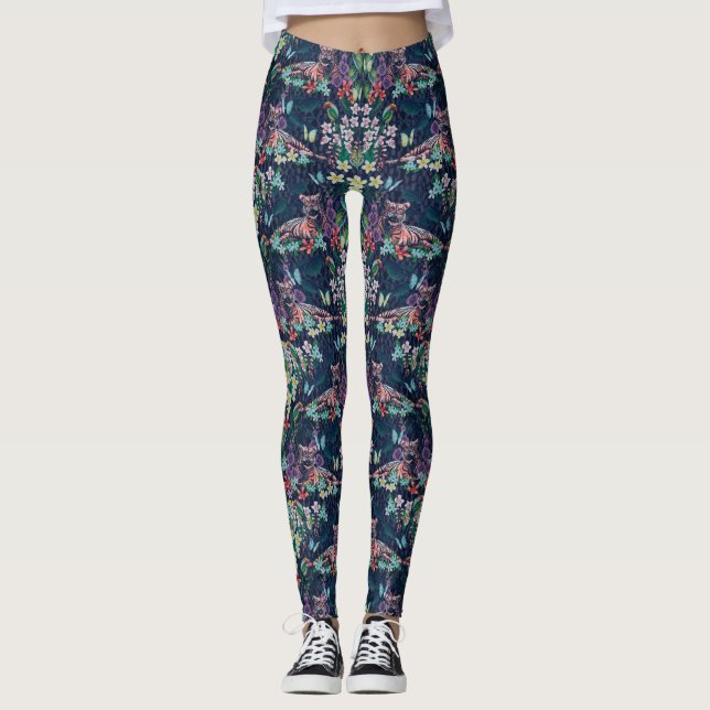 Floral Tiger Leggings (Anverso)