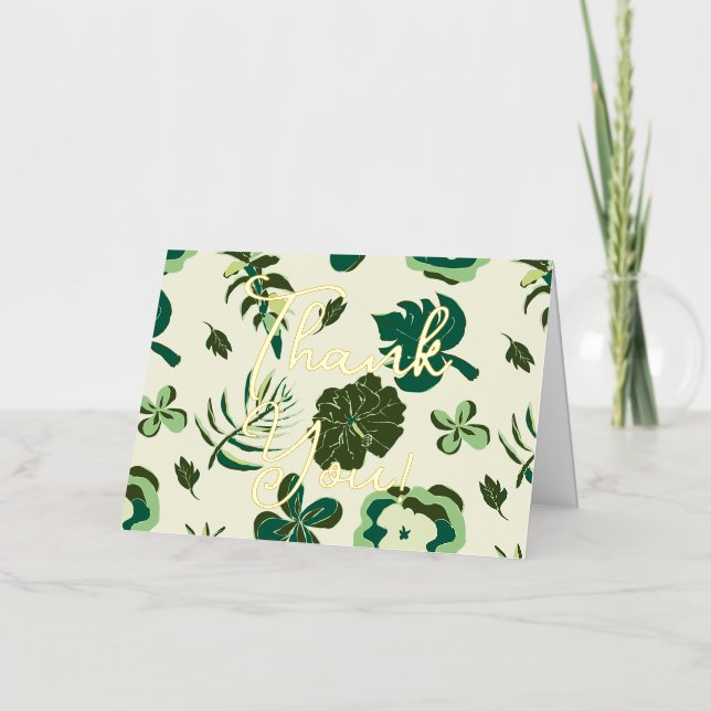 Floral tropical Gracias (Anverso)