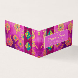 Floral turquesa rosa ORIENTAL - Tarjeta de visita