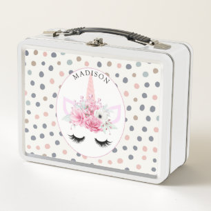 Floral unicornio de Bonito personalizada