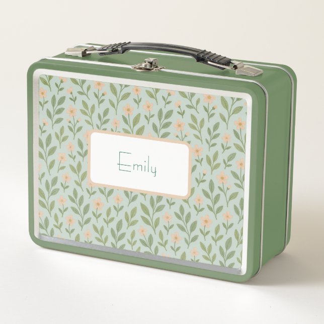 Floral verde sabrosa personalizada (Anverso)
