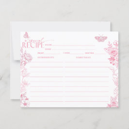 Floral victoriana | Mariposas | Tarjetas de receta