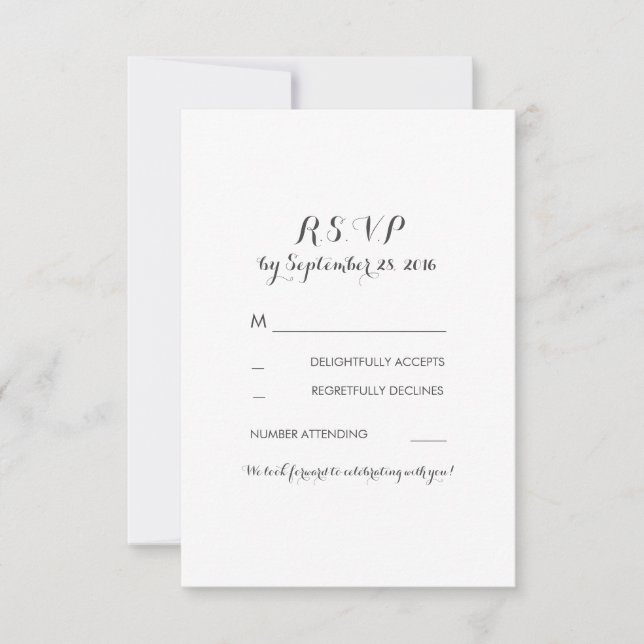 floral vintage boda rsvp (Anverso)
