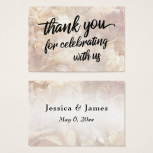 Floral Vintage Gracias por Celebrar con Nosotros