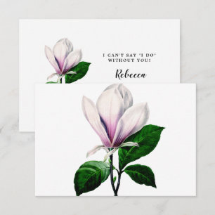 floral vintage magnolia be mi tarjeta de dama de h