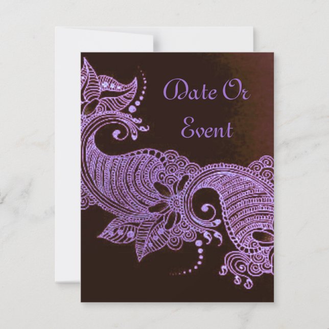 floral violeta henna mehndi (Anverso)