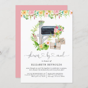 Floral Virtual Bridal Shower por invitación por co