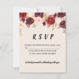 Floral Watercolor RSVP