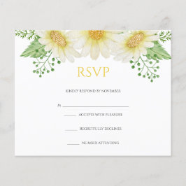 Floral Wedding RSVP Card Flyer