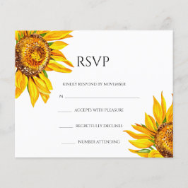 Floral Wedding RSVP Card Flyer