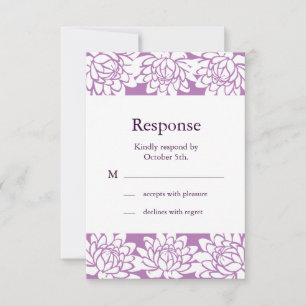 Floral y Moderno RSVP