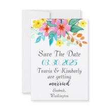 Florales acuáticas modernas en colores vivos