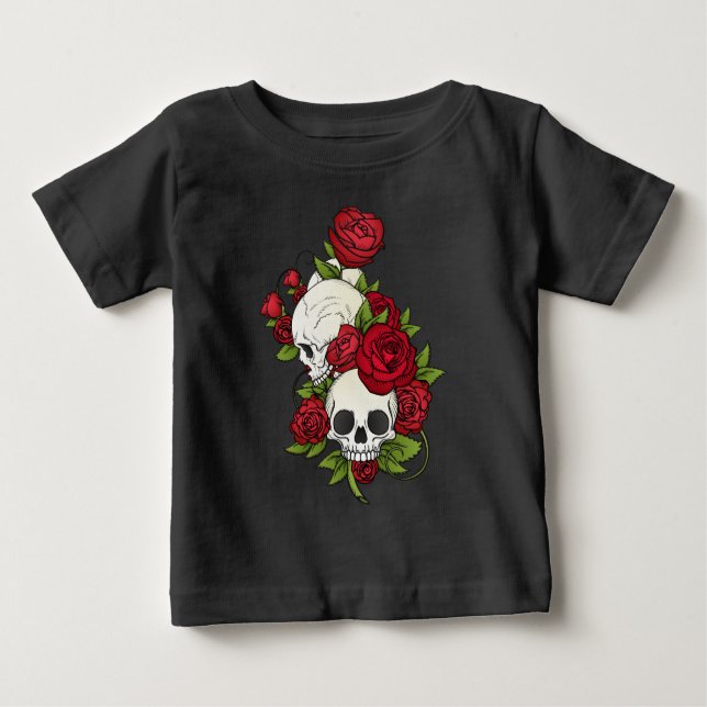 Florales en el Día de los Muertos | Camiseta (Anverso)