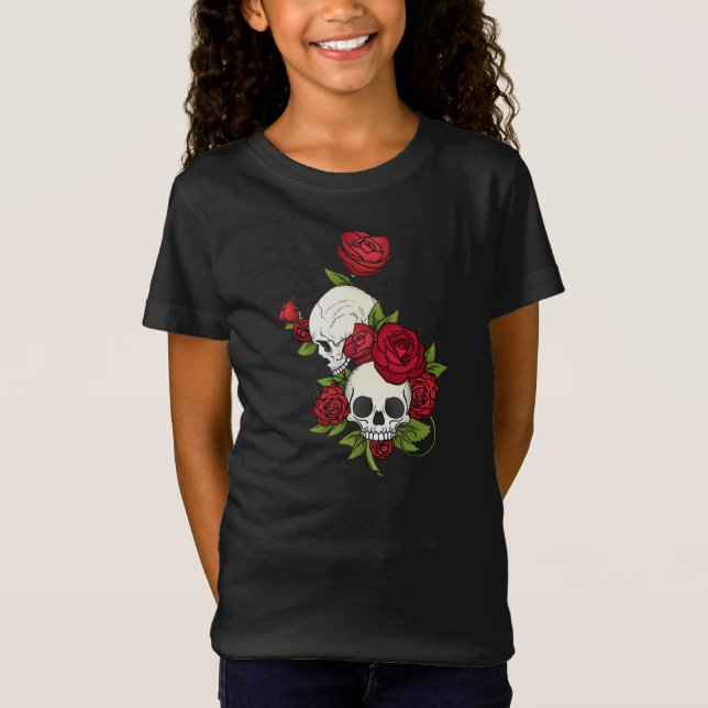 Florales en el Día de los Muertos | Camiseta (Anverso)