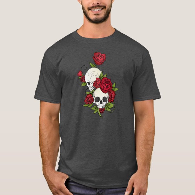 Florales en el Día de los Muertos | Camiseta (Anverso)