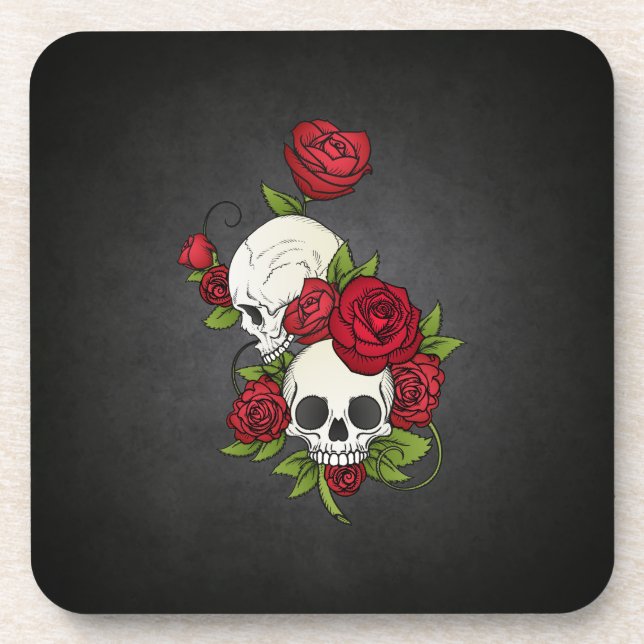 Florales en el Día de los Muertos | Posavasos (Frente)