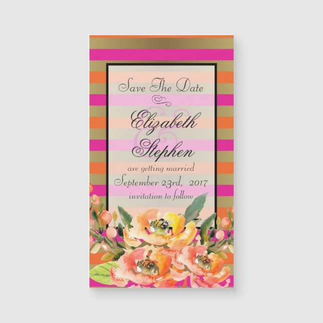 Florales en franjas rosadas y doradas salvan la fe (Anverso)