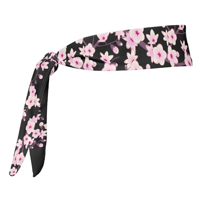 Florales Flores de Cerezo Rosadas Negras (Girar 270)
