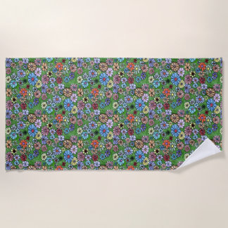 Florales, paisajes, deportes cruzados en toalla de