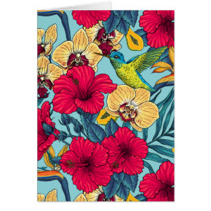 Florales Tropicales y Colibrí - Botanica de Verano