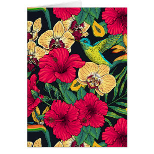 Florales Tropicales y Colibrí - Botanica de Verano